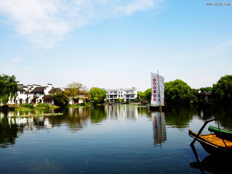 上海淀山湖水墨风景图片大全