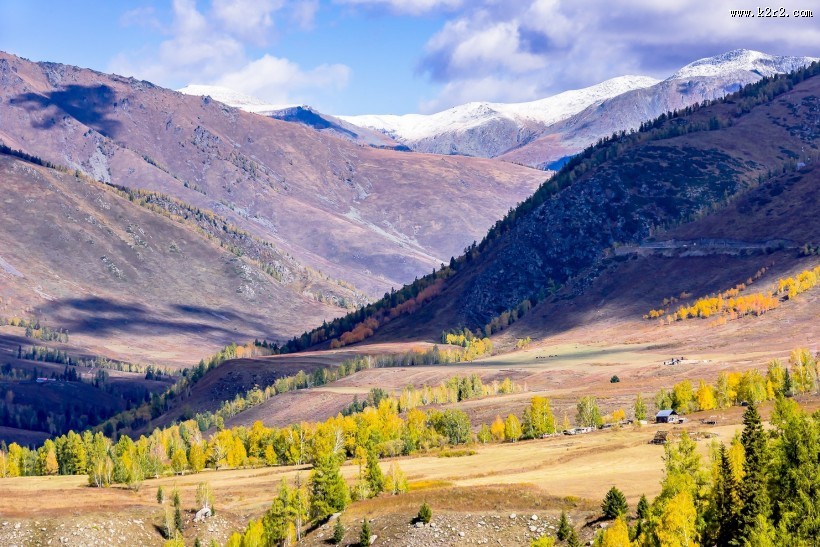 新疆禾木风景图片