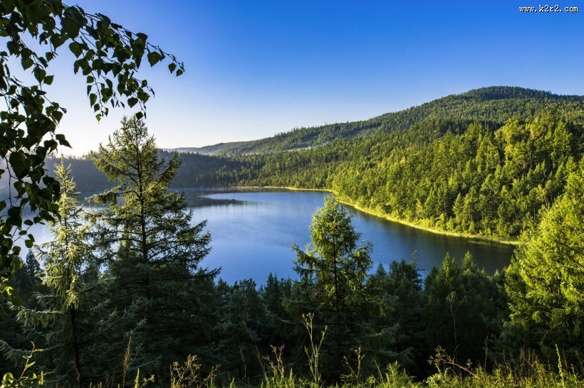 内蒙古驼峰岭天池风景图片
