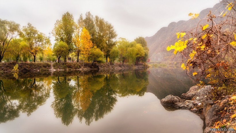 北京双龙峡风景图片