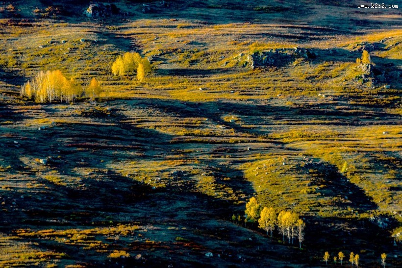 新疆禾木秋色风景图片