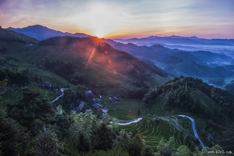 湖南紫鹊界梯田风景图片大全