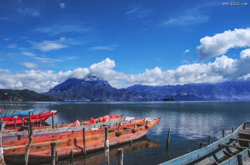 云南泸沽湖风景图片