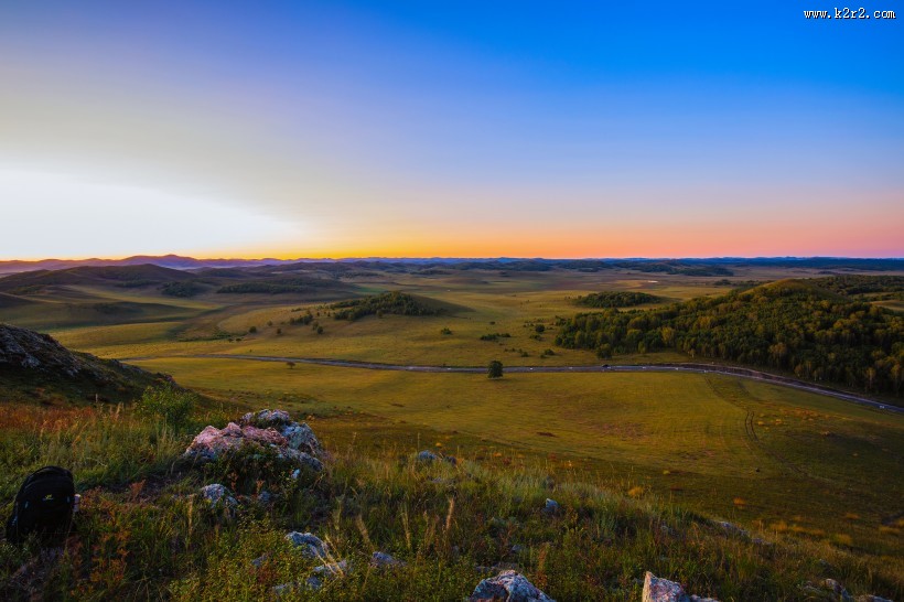 初秋坝上风景图片