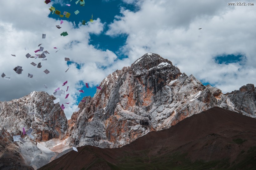 四川甘孜卓塔拉山风景图片