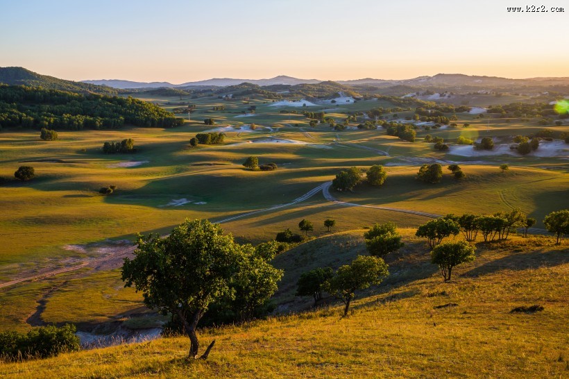 初秋坝上风景图片