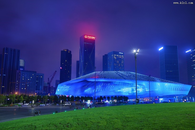 辽宁大连东港夜景图片