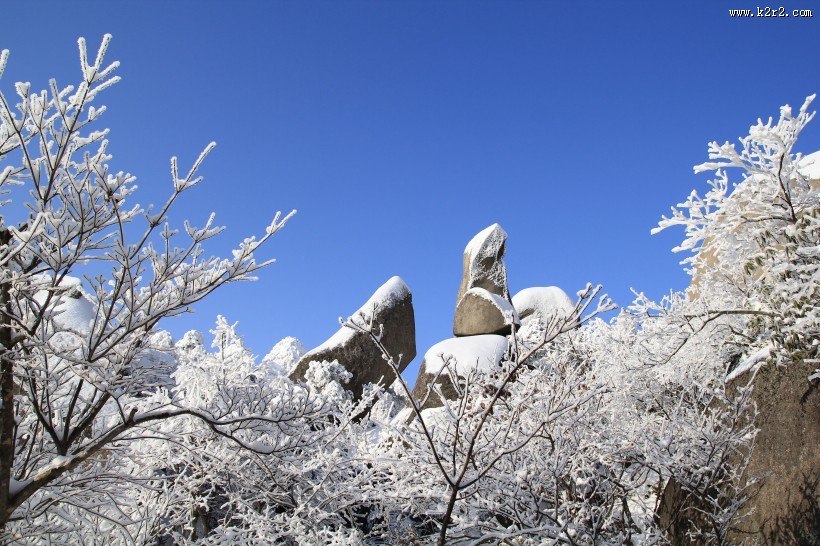 安徽安庆天竺山雪景图片