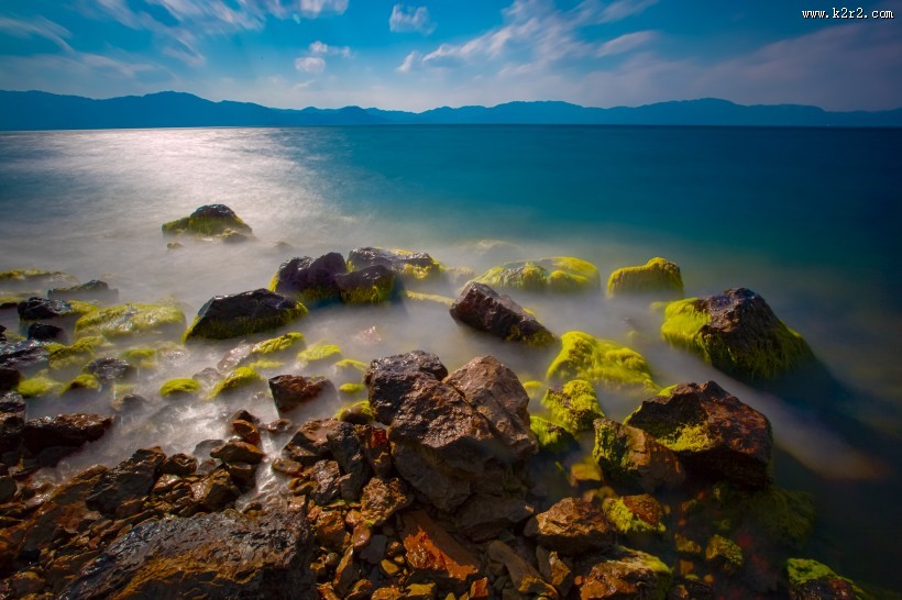 云南玉溪抚仙湖风景图片大全