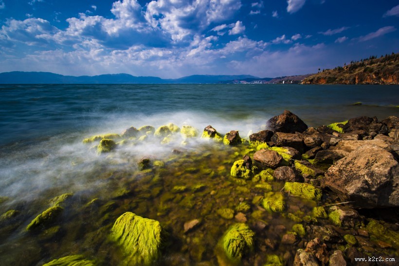 云南玉溪抚仙湖风景图片大全