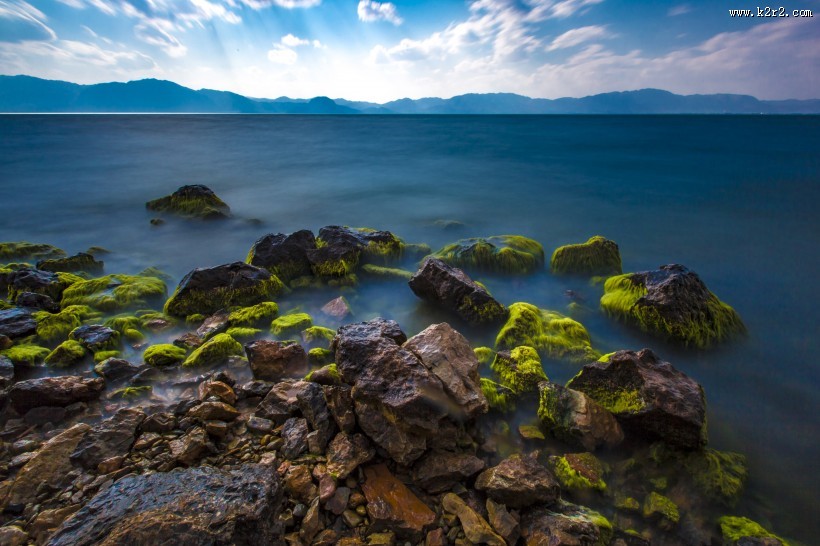 云南玉溪抚仙湖风景图片大全