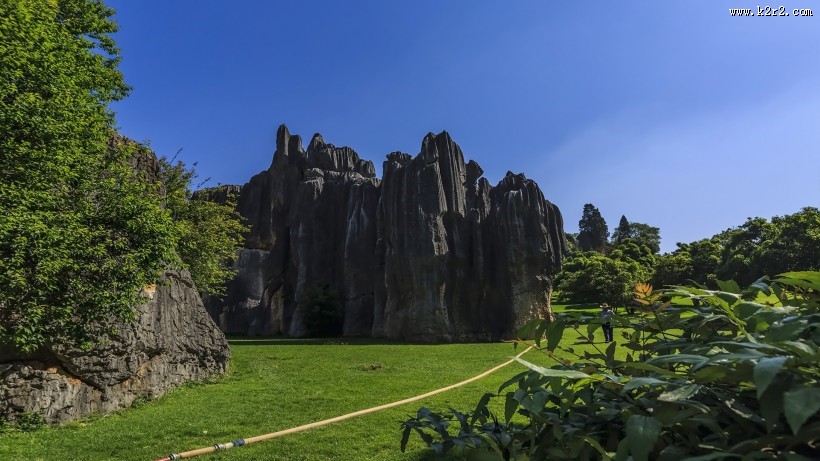 云南昆明石林风景图片