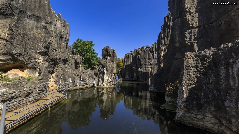 云南昆明石林风景图片