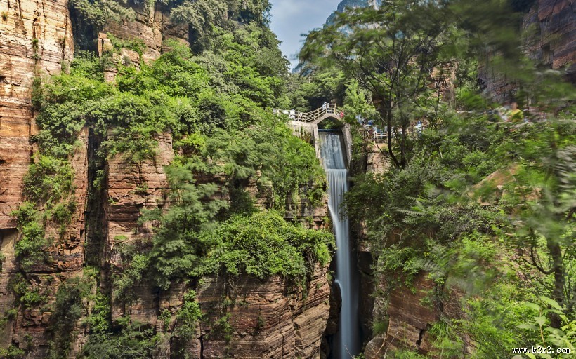 河南郭亮村挂壁公路风景图片