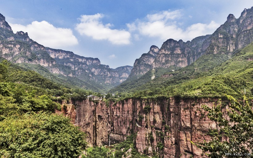 河南郭亮村挂壁公路风景图片