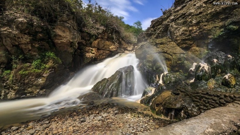 云南腾冲热海大滚锅风景图片