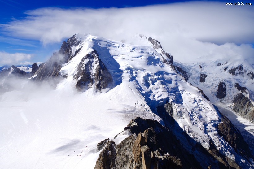 法国霞慕尼白朗峰风景图片