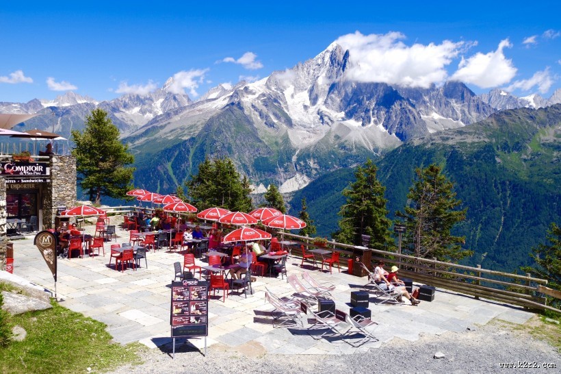 法国霞慕尼白朗峰风景图片