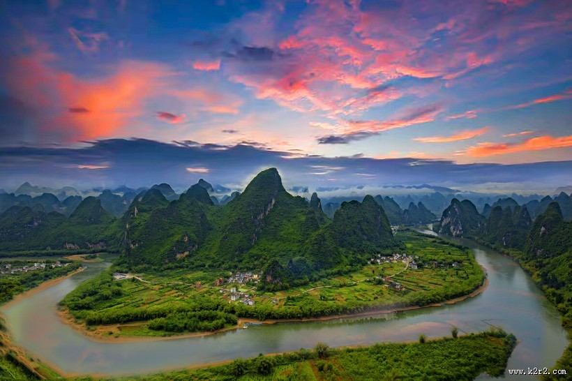 广西桂林漓江风景图片