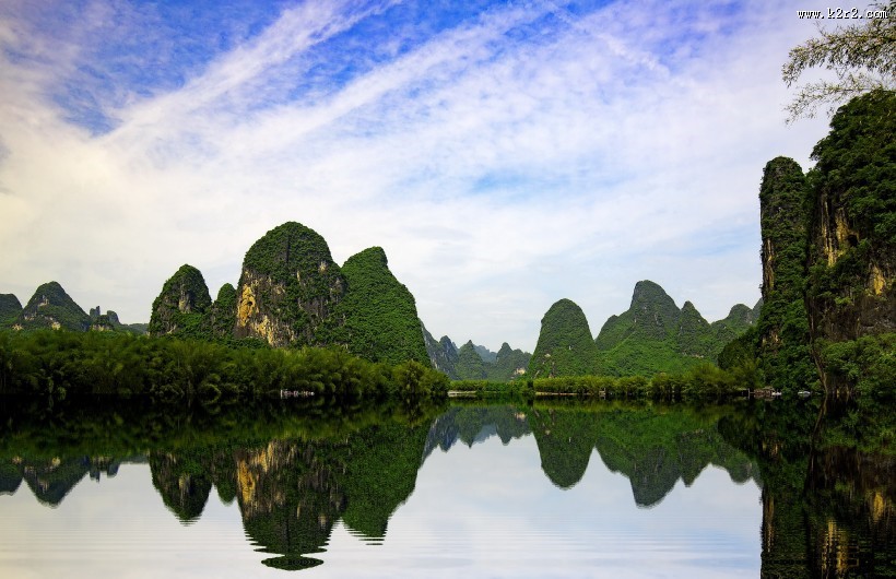 广西桂林漓江风景图片