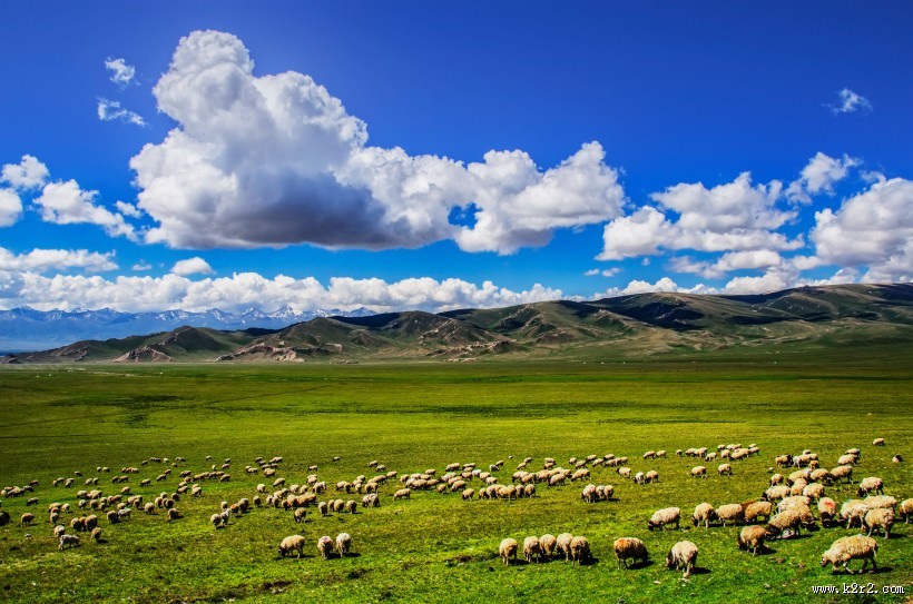 新疆巴音布鲁克草原风景图片