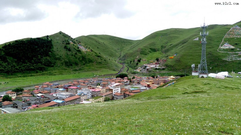 四川塔公草原风景图片
