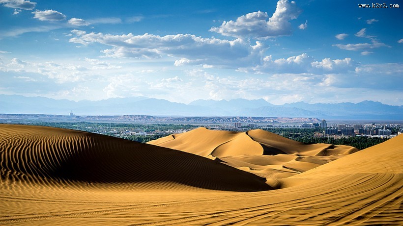 新疆库木塔格沙漠风景图片大全
