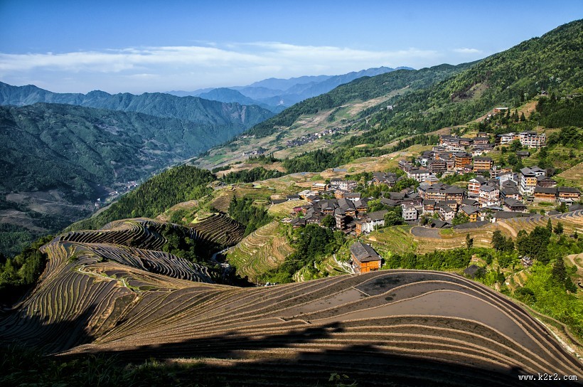 广西龙脊梯田风景图片