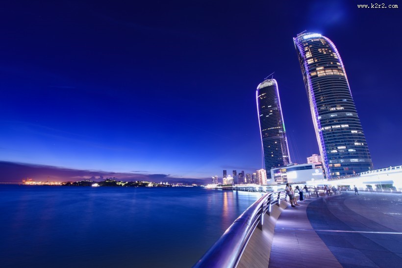 福建厦门双子塔建筑风景图片大全