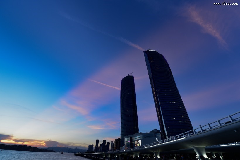福建厦门双子塔建筑风景图片大全