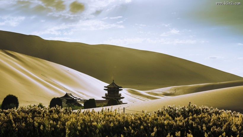 甘肃鸣沙山风景图片大全