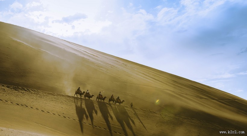 甘肃鸣沙山风景图片