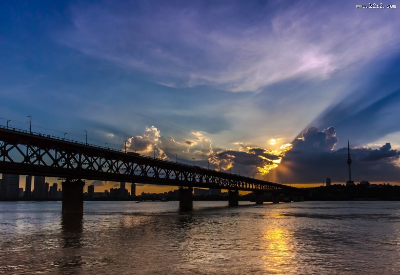 武汉长江大桥风景图片大全