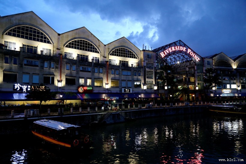 新加坡城市夜景图片