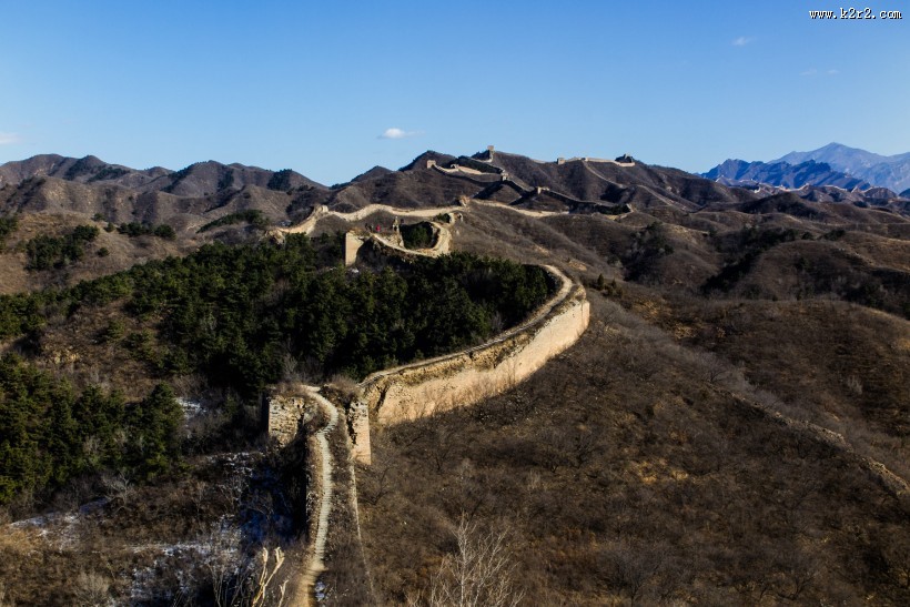 北京蟠龙山长城风景图片