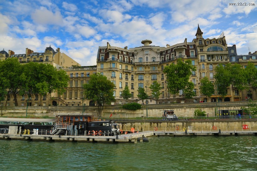 法国塞纳河沿岸风景图片