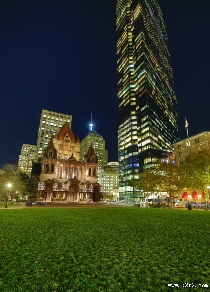 美国波士顿夜景图片