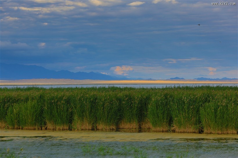 青海可鲁克湖风景图片