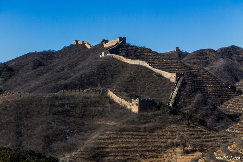 河北金山岭长城砖垛关风景图片