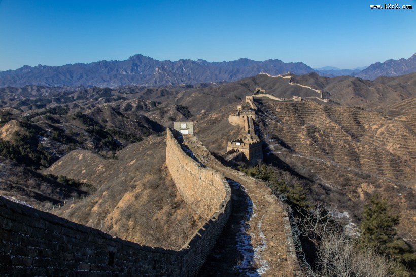 河北金山岭长城砖垛关风景图片