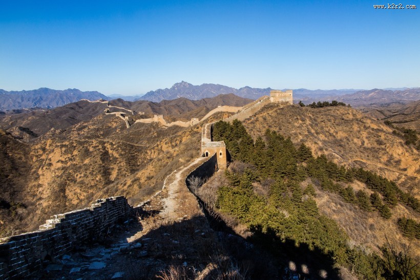河北金山岭长城砖垛关风景图片