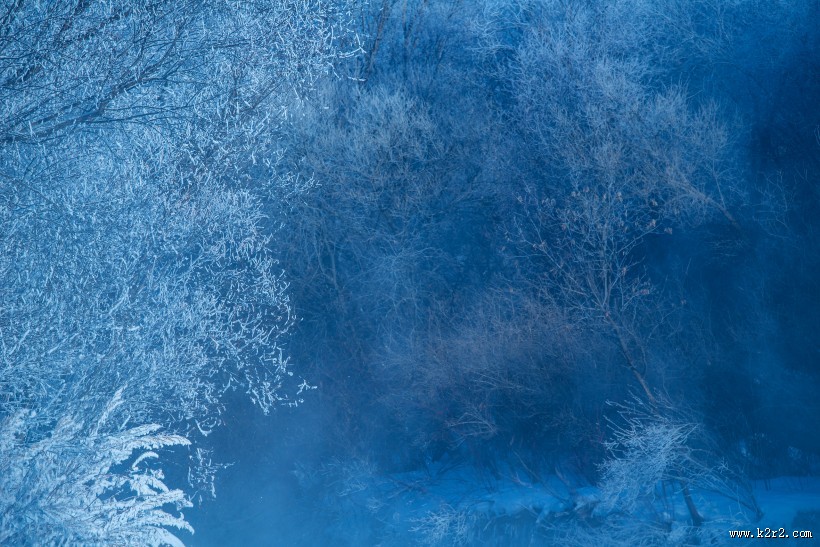 黑龙江大平台雾凇风景图片