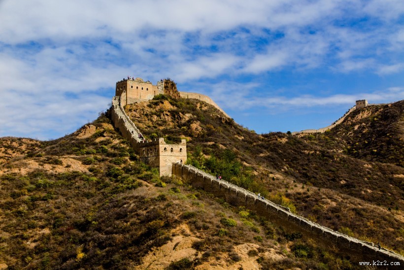 金山岭长城秋色风景图片