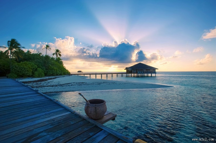 马尔代夫曼德芙岛风景图片