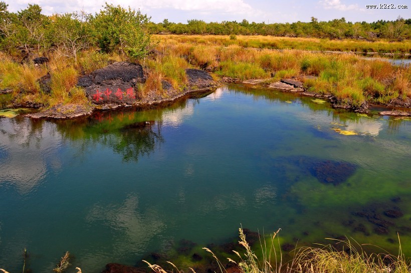 五大连池温泊风景图片