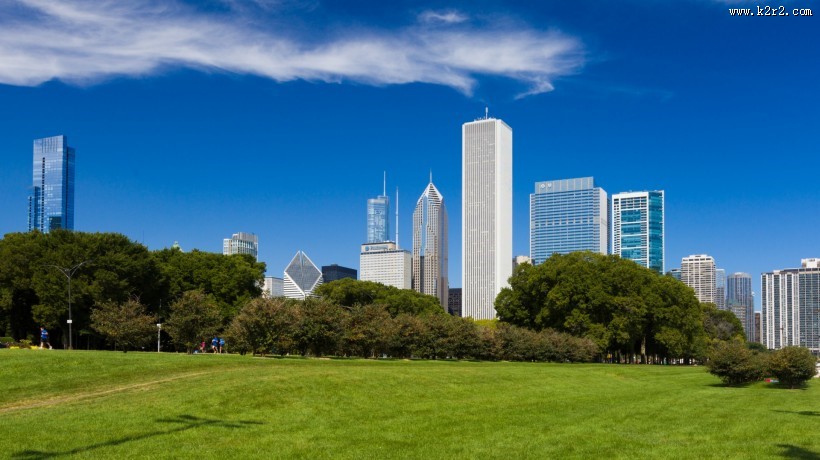 美国芝加哥城市风景图片大全