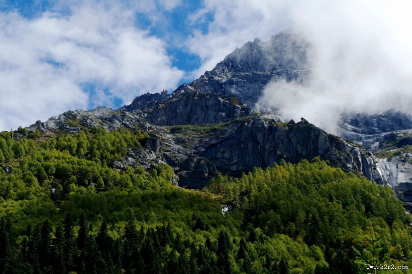 四川四姑娘山撵鱼坝风景图片
