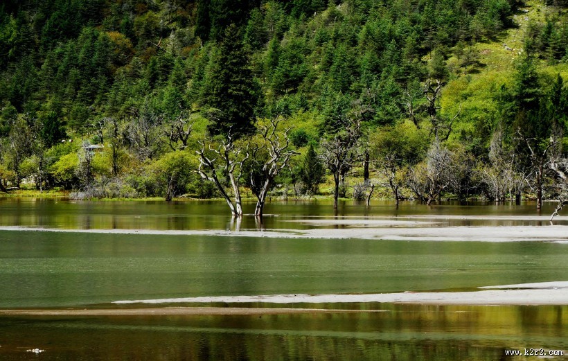 四川四姑娘山撵鱼坝风景图片