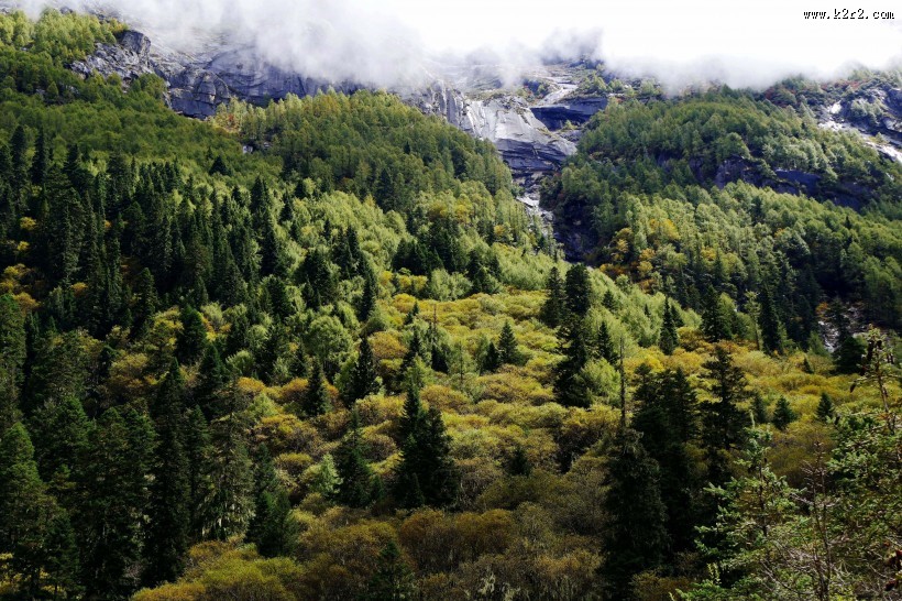 四川四姑娘山撵鱼坝风景图片