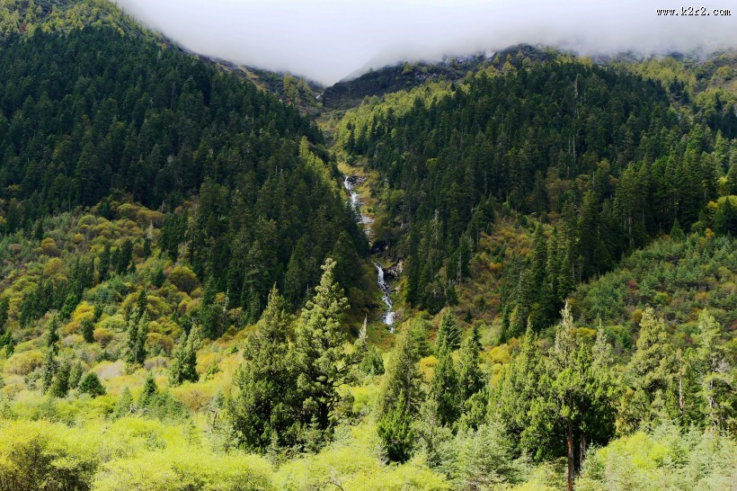 四川四姑娘山撵鱼坝风景图片